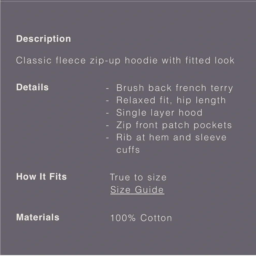 Khy fleece zip hoodie with oversized hood - Picture 4 of 8